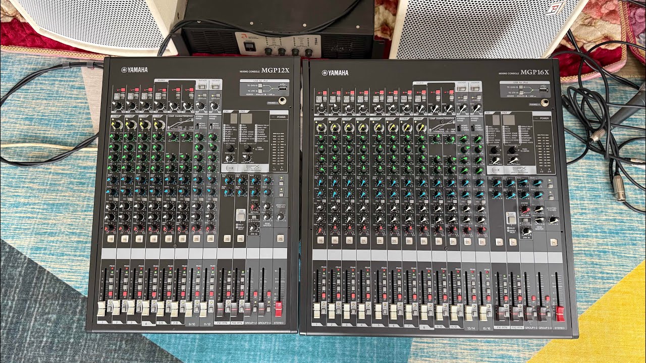 Mixer bãi Yamaha mgp12x mgp16x 2 máy effecf điện autovol
