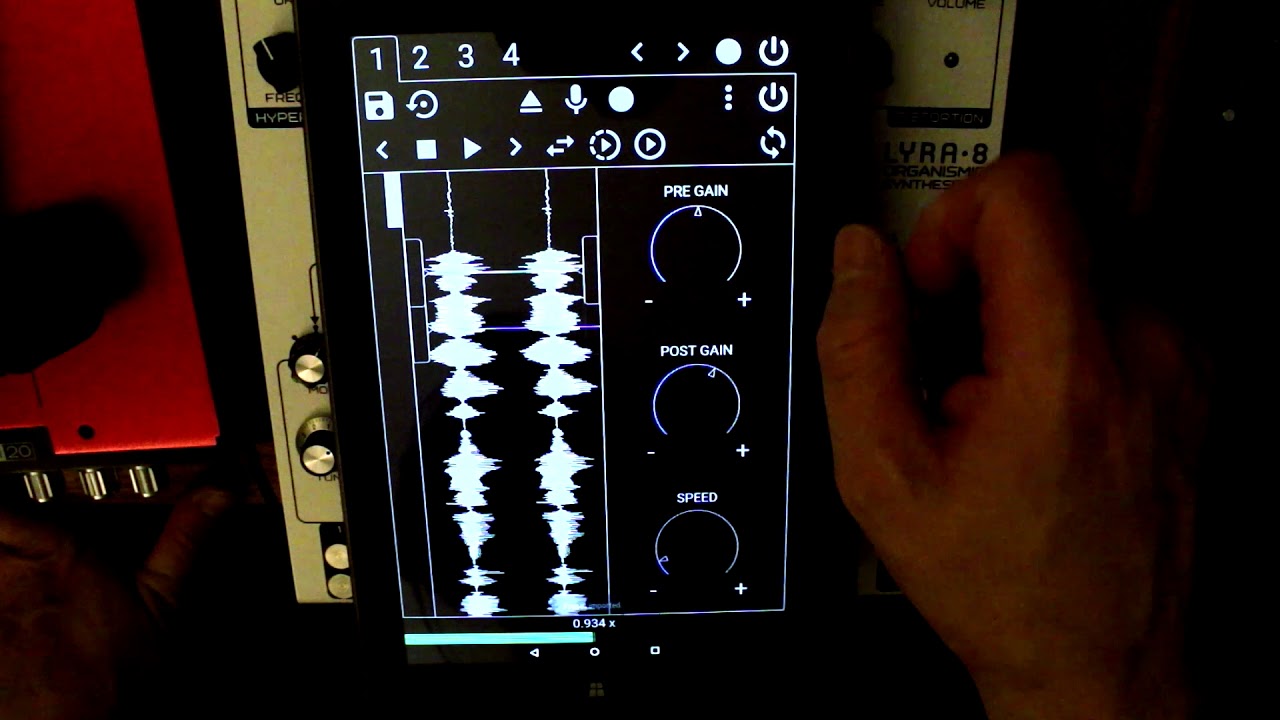 Grainstorm - granular synthesizer app for Android