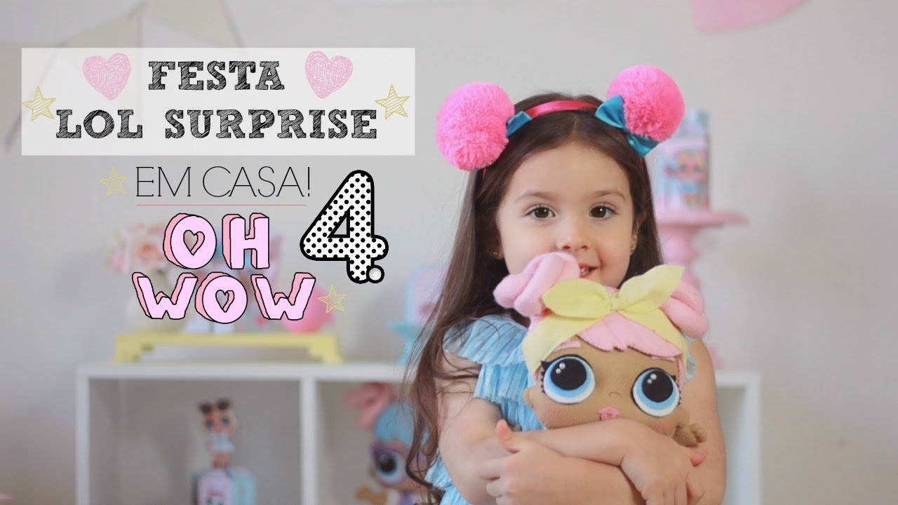 VLOG FESTA LOL EM CASA #EstherFez4 #MiniTableLolSurprise