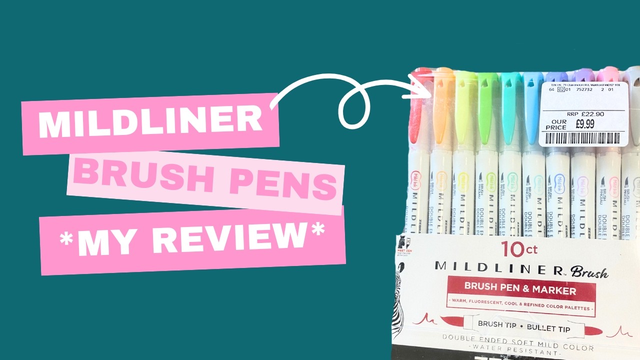 Zebra Mildliner Brush Pens Review