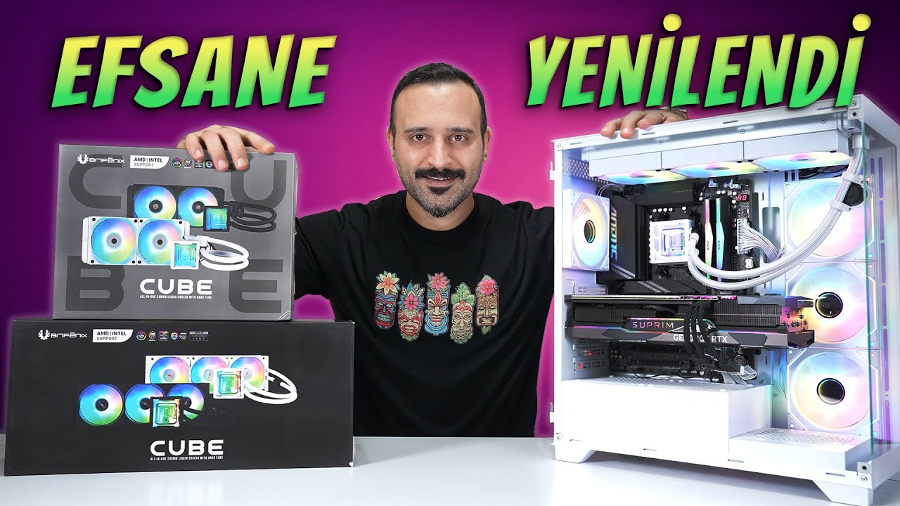 240mm vs 360mm Sıvı Soğutma Kıyaslaması İle Yeni Bitfenix Cube 2