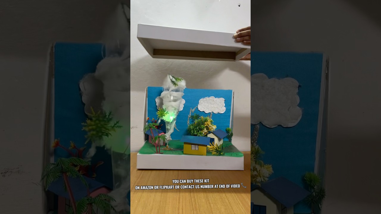 Cyclone / Tornado Working Model Diy Kit | Komodo Craft | Natural Disaster Model | Social Studies