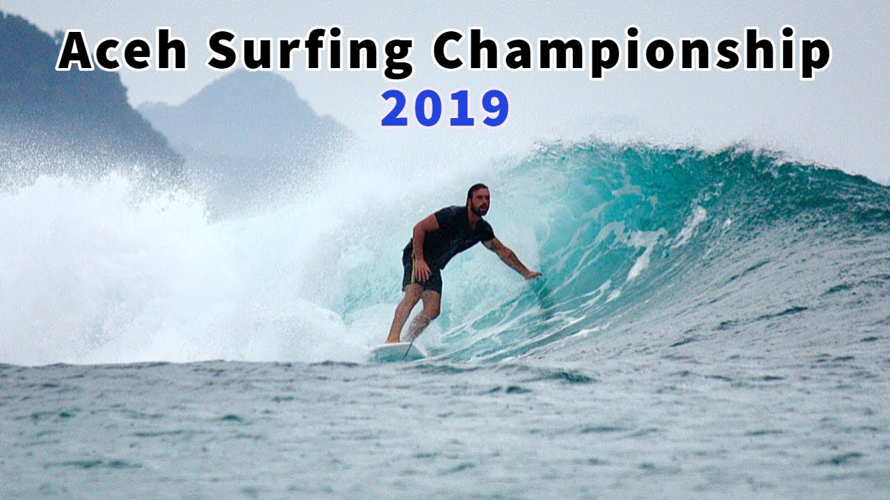 Aceh Surfing Championship 2019 di Pantai Lhoknga, Aceh Besar