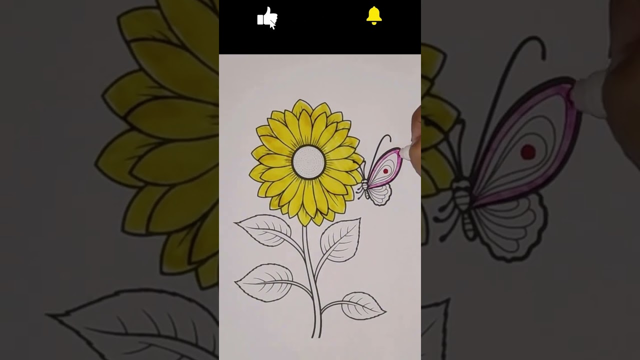 Easy Sunflower & Butterfly Coloring Fun: Kid-Friendly Lessons!