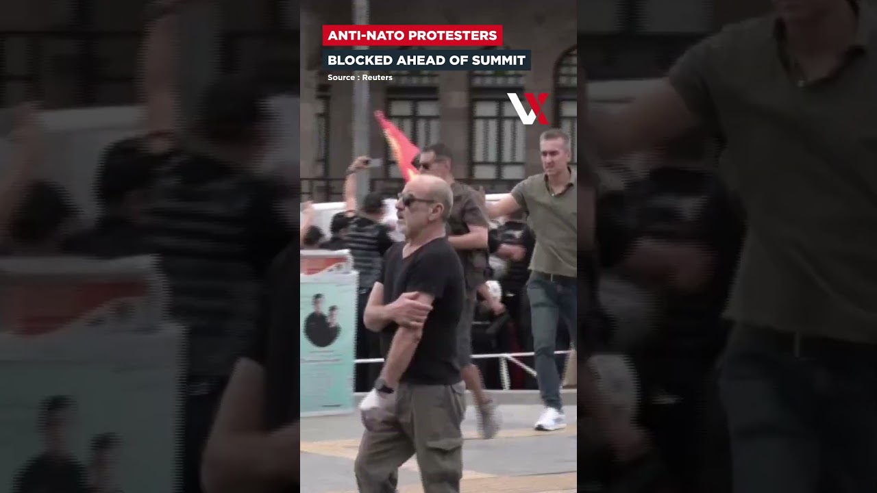 Turkish Police Block Anti-NATO Protest Ahead Of Ankara Summit | VERTEX