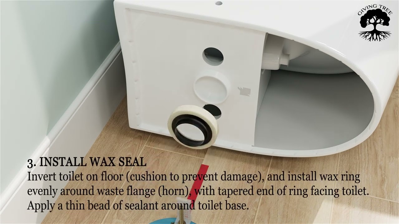 One Piece Toilet Installation