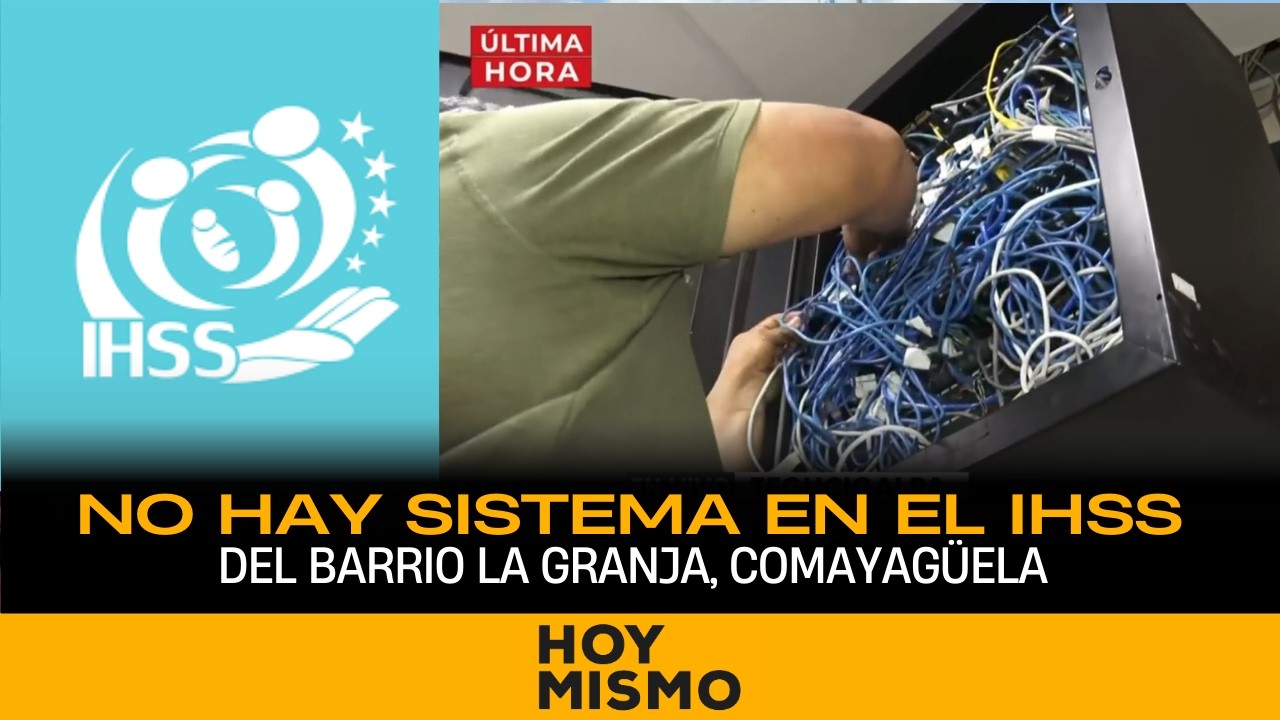 No hay sistema en el Instituto Hondureño de Seguridad Social del barrio La Granja, Comayagüela