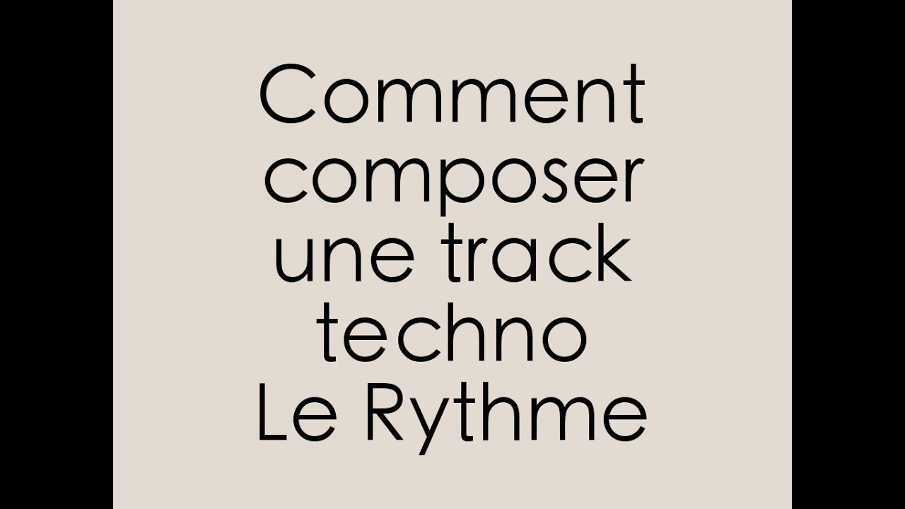 Tout sur Ableton - Comment composer un rythme Techno avec Ableton Live  [Tuto]