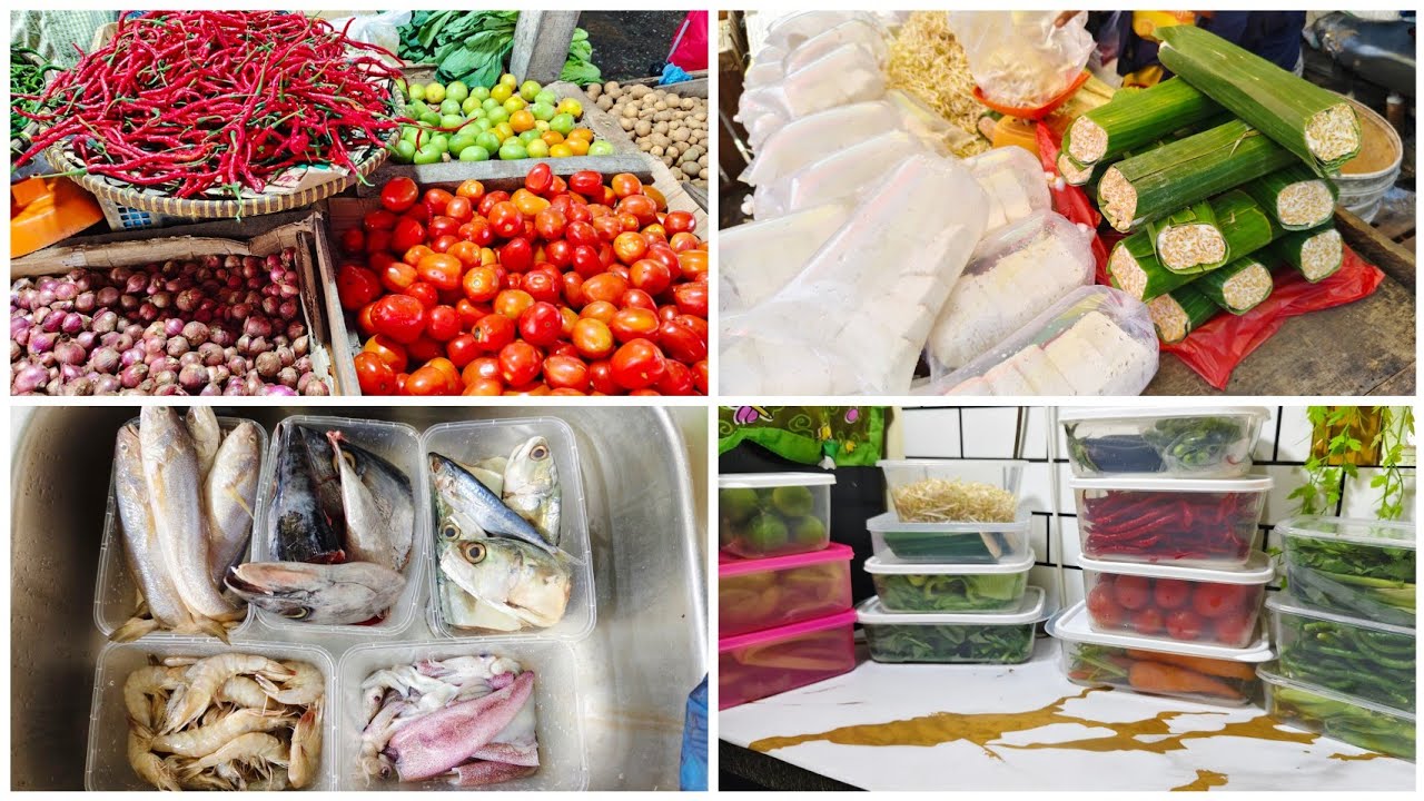 Belanja mingguan hemat budget 200 ribu stok seminggu Food preparation #belanjamingguanhemat