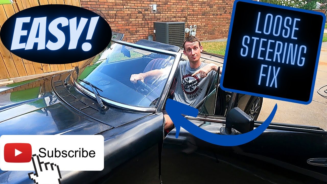 Fixing our Sloppy Steering in our Fiat 124 Spider IN MINUTES!