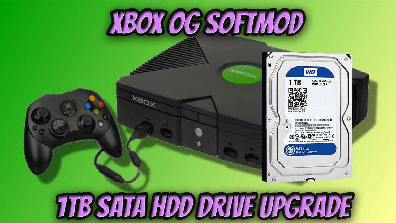 Xbox OG Softmod Sata HDD Drive Upgrade and Hotswap Chimp Loader [2021]