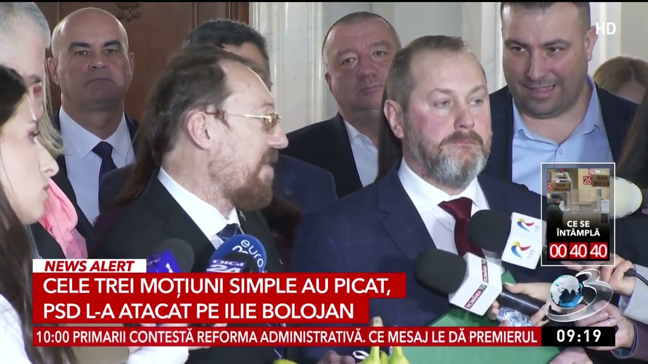Toate cele trei moțiuni depuse de AUR și PACE împotriva premierului și miniștrilor USR au picat la v