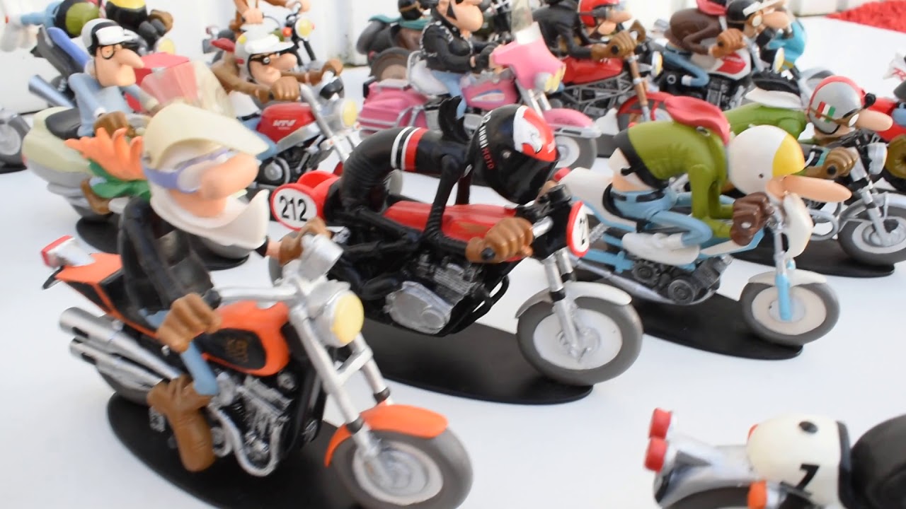 Gros Lot de 53 motos résine JOE BAR TEAM EN BOITE A VENDRE