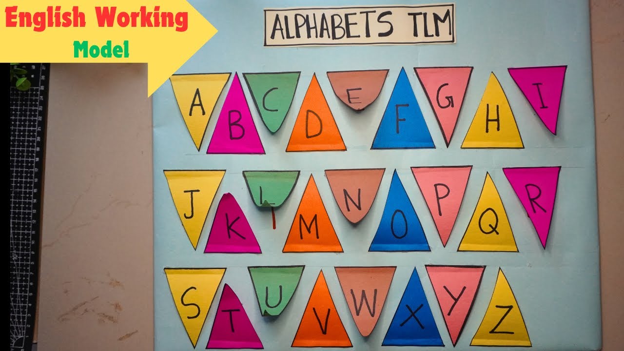 English TLM | English Alphabets working Model | English Working Model | Exhibition model for school