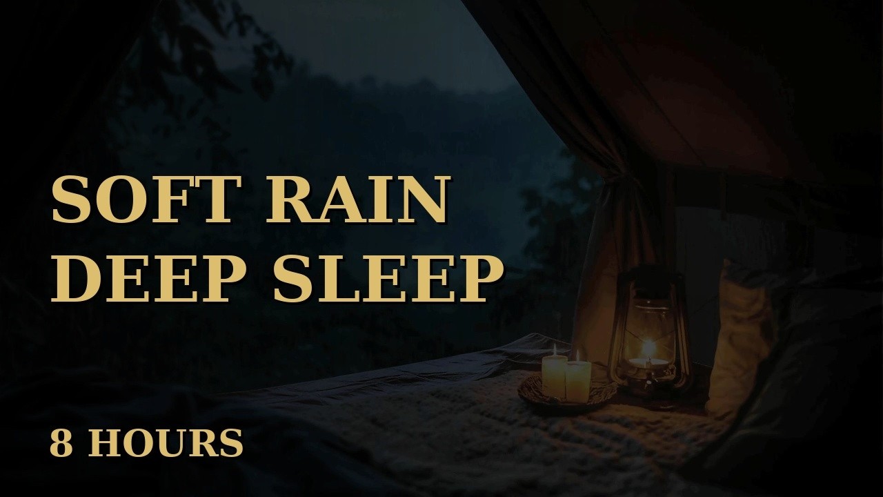 Soft Rain Noise (8 Hours) for Deep Sleep | No Talking, Relaxing White Noise