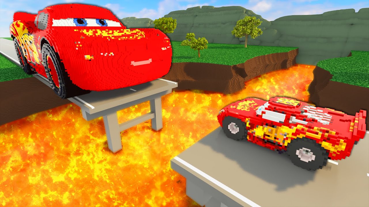 Big & Small Cars vs Lava - Teardown