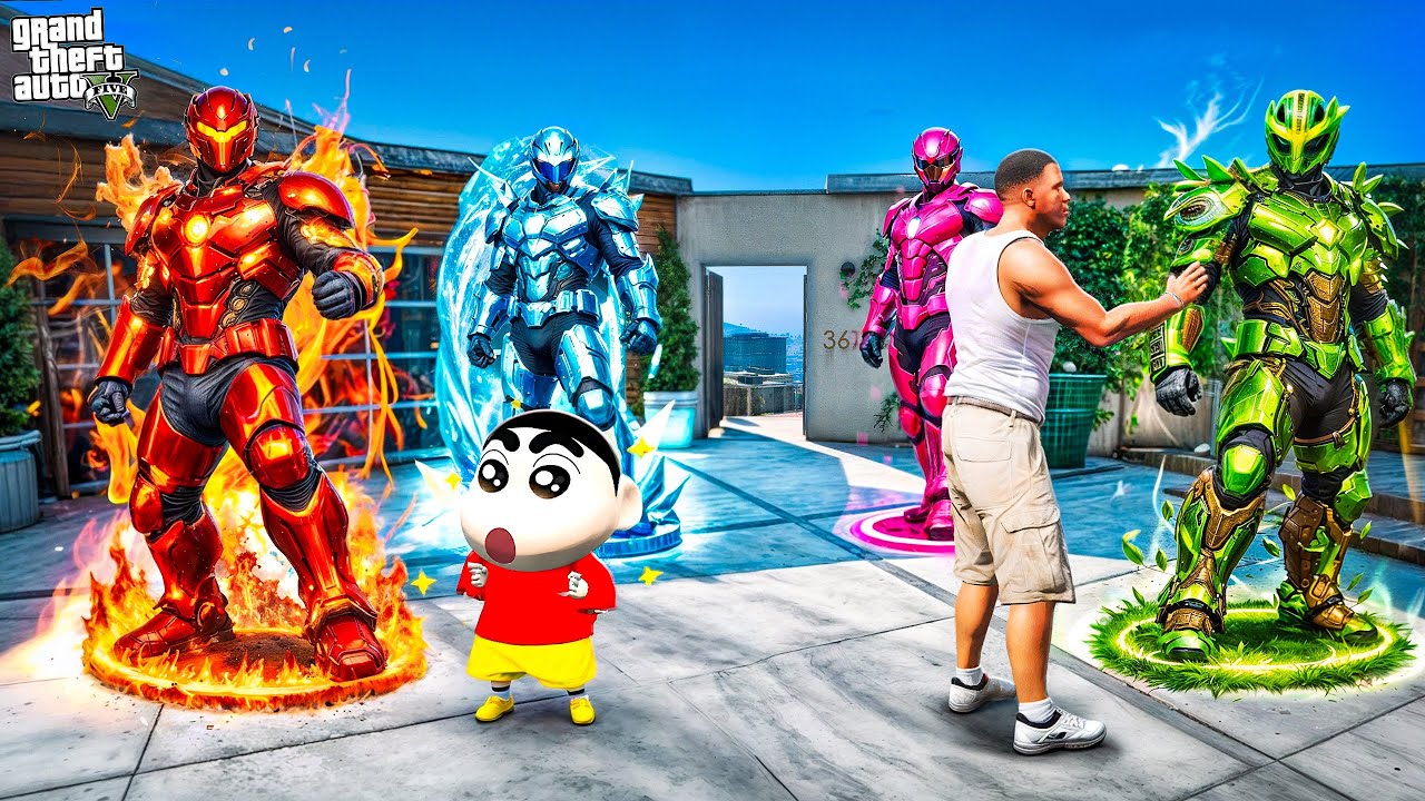 Franklin & Shinchan Collected ALL 4 Super Suits! 😱🔥 | GTA 5 Malayalam