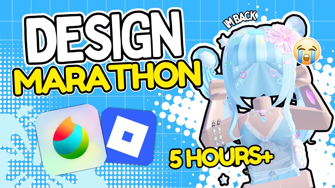 ROBLOX DESIGN MARATHON...5 HOURS NON-STOP??? | SPEEDPAINTS