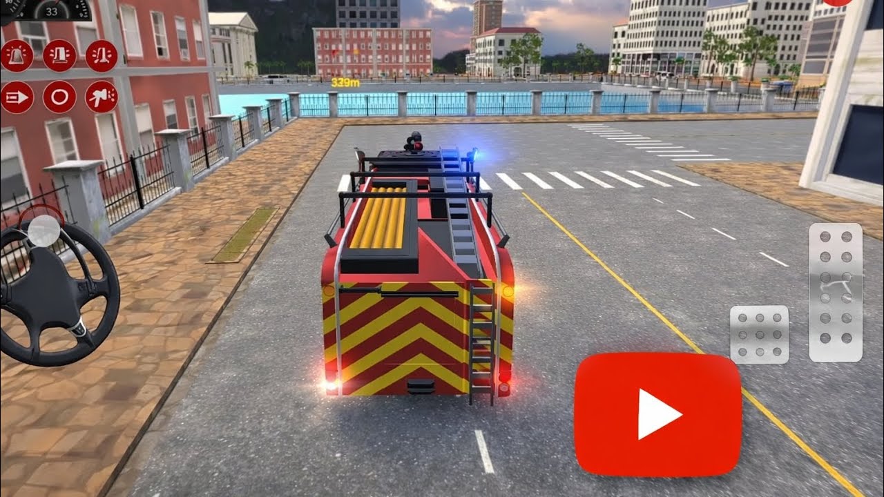 Fire Truck Simulator 2025 | Real Firefighter & Fire Rescue Missions - Fireman Job Android GamePlay