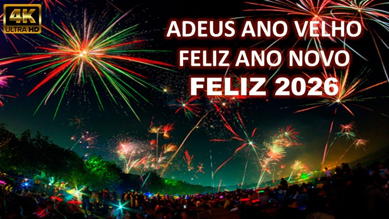 Adeus ano velho feliz ano novo 2026