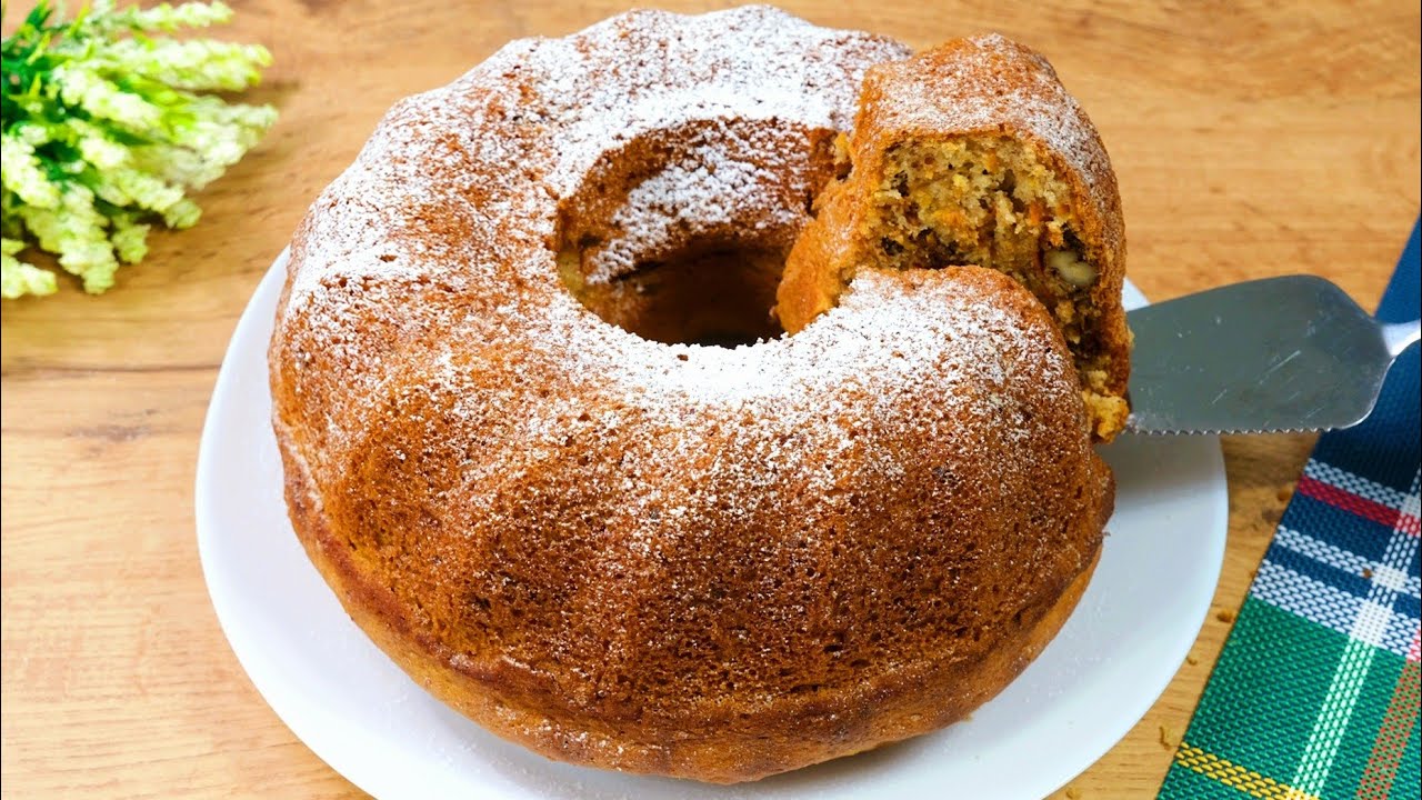 Ricetta Torta Di Carote Con Noci! 💖 Ricette di torte di Maria