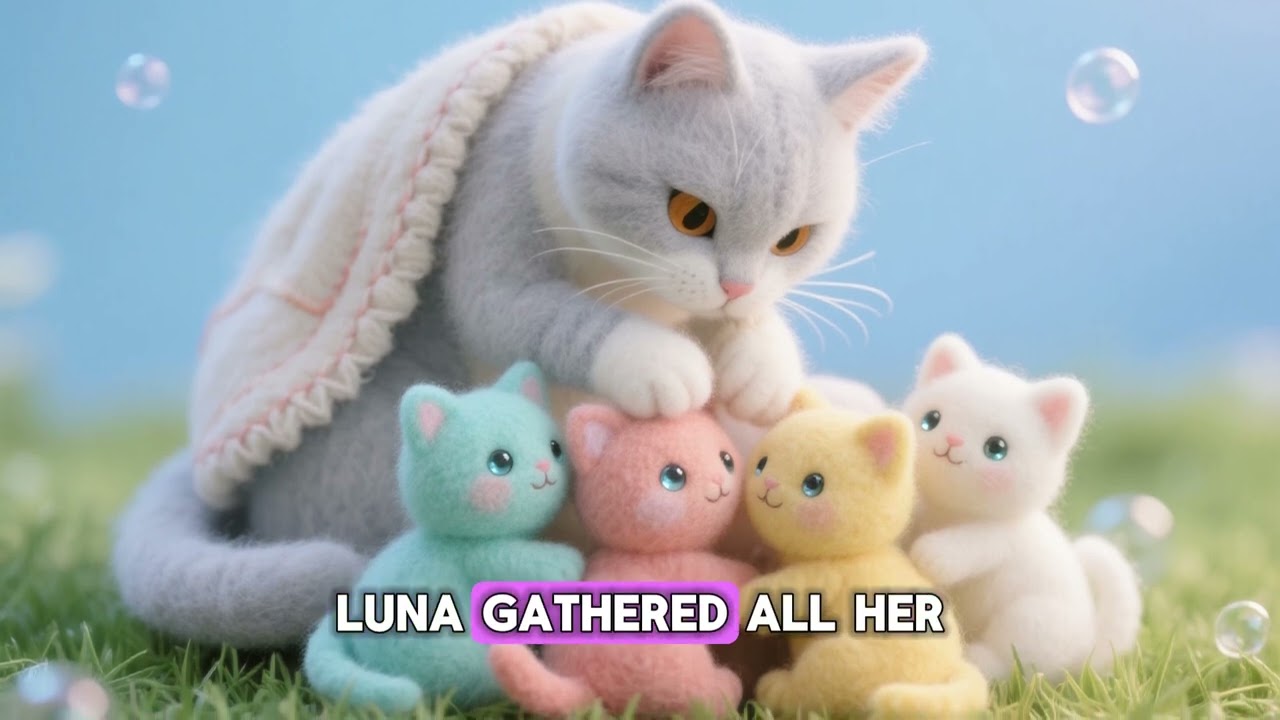 Luna the Cat Who Loved Her Kittens – Heartwarming Kids Animal Story