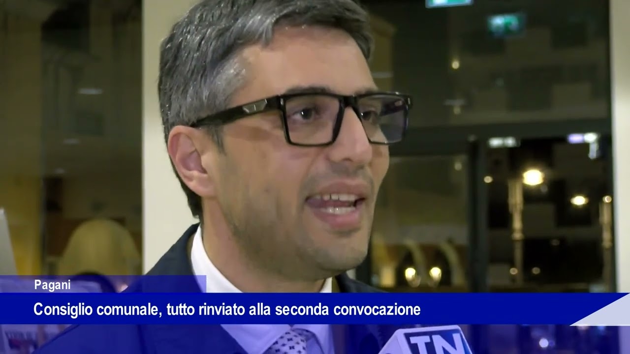 Pagani, Consiglio Comunale tutto rinviato alla seconda convocazione