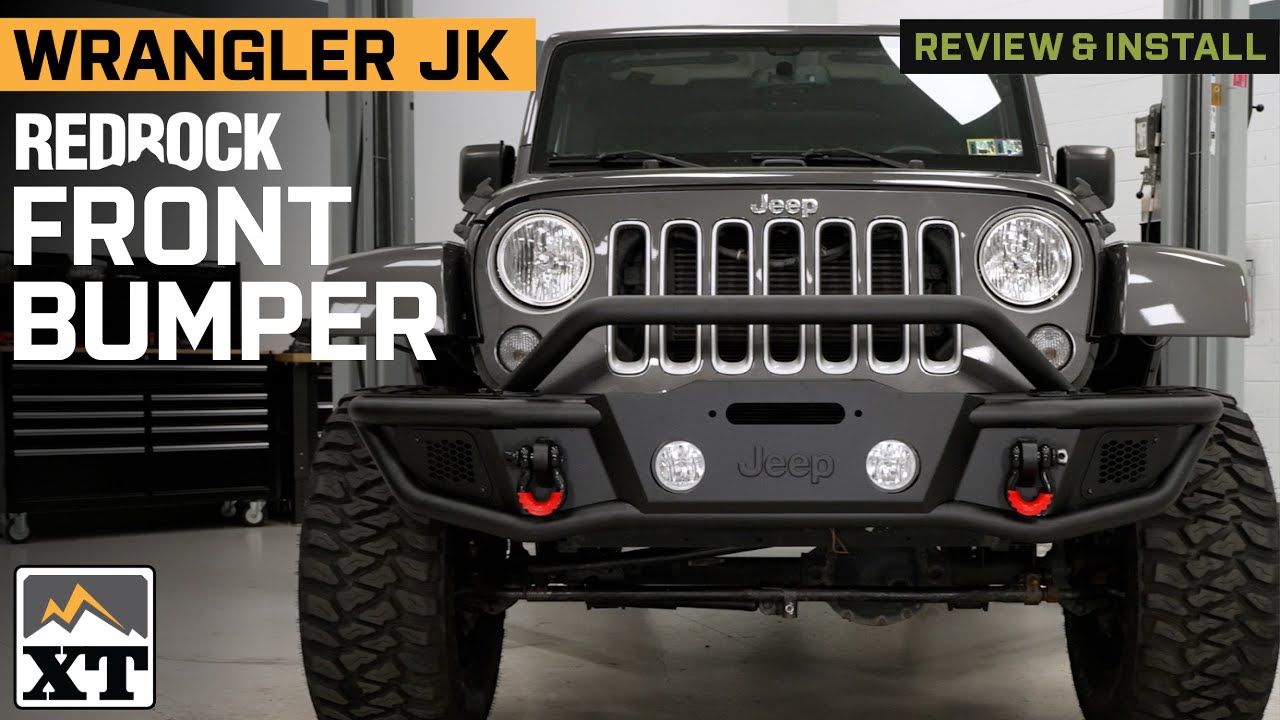 Обзор и установка трубчатого переднего бампера Jeep Wrangler JK RedRock HD