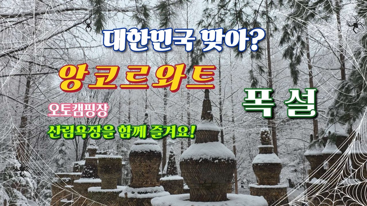 해외 같은 국내 여행 대전의 앙코르와트.26년2월24일 촬영.#상소오토캠핑장#상소산림욕장#앙코르와트#아웃도어#캠핑