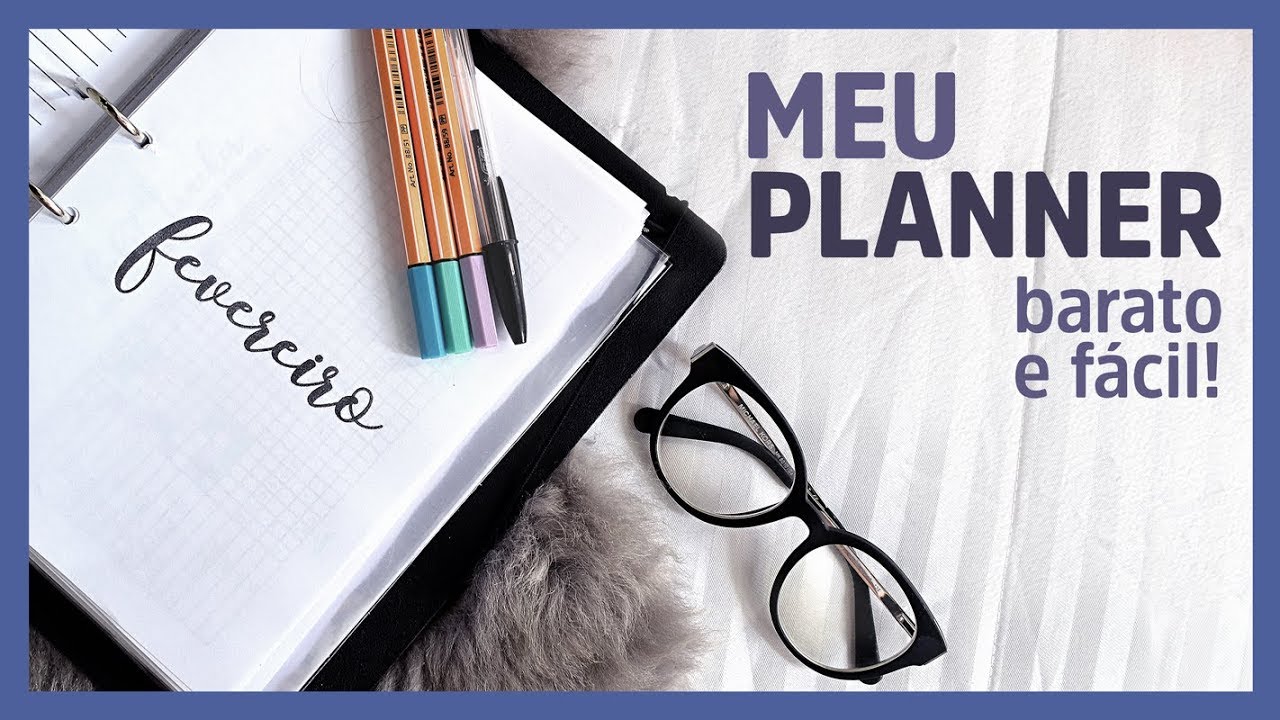 MEU PLANNER// barato e fácil de se organizar