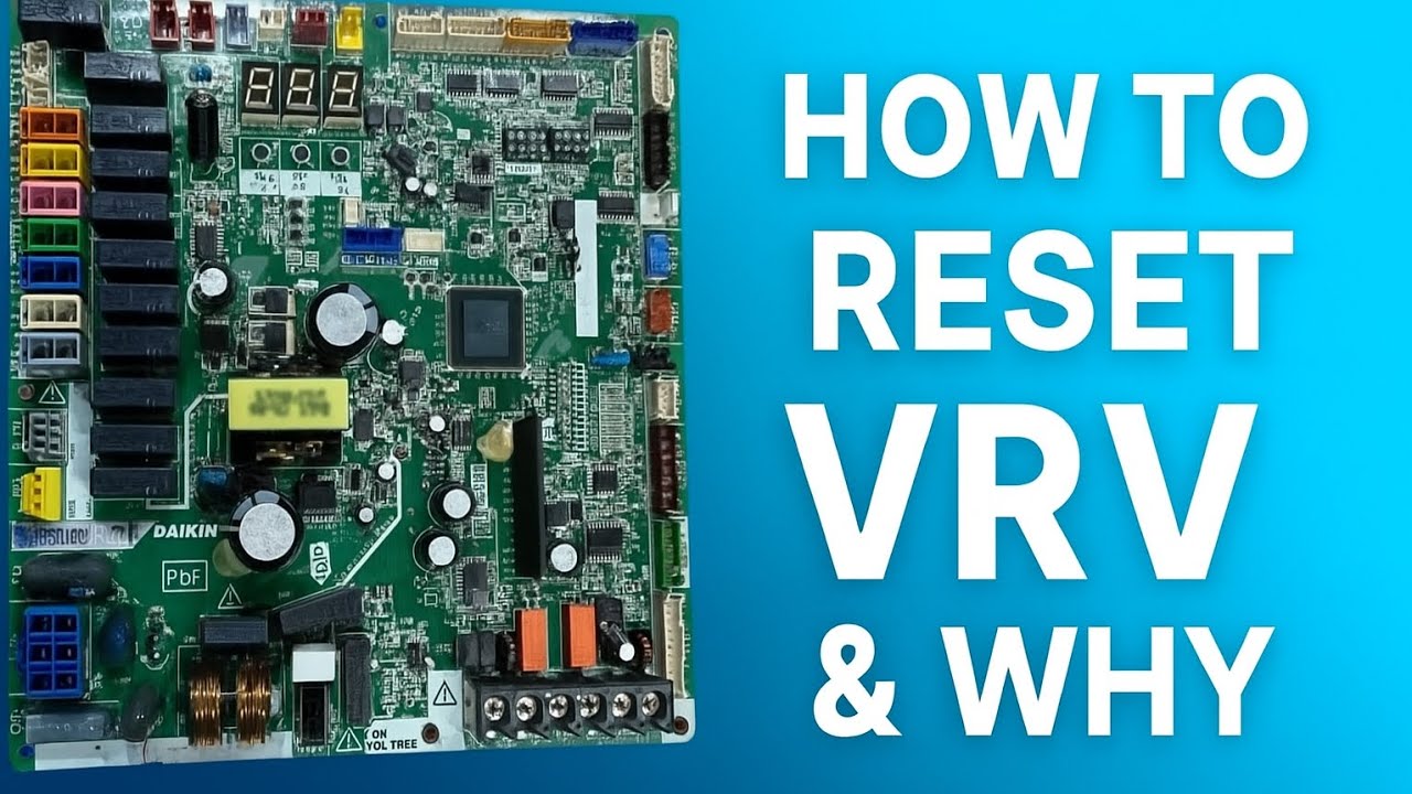  #52 ✔️ VRV सिस्टम को सही तरीके से कैसे रीसेट करें?VRV #ACRepair #Daikin #ResetVRV #HVAC