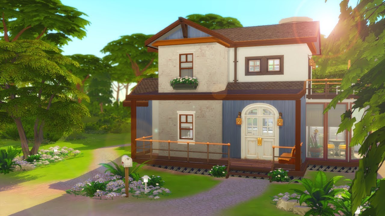 WARM TONES COTTAGE || The Sims 4 Speed Build