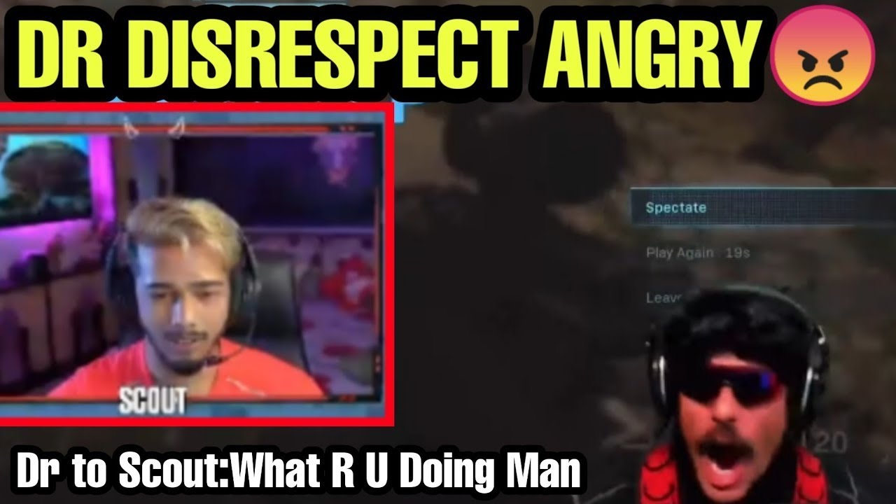 Dr Disrespect Angry Moment | During Scout Doc Disrespect Collaboration | Live Stream