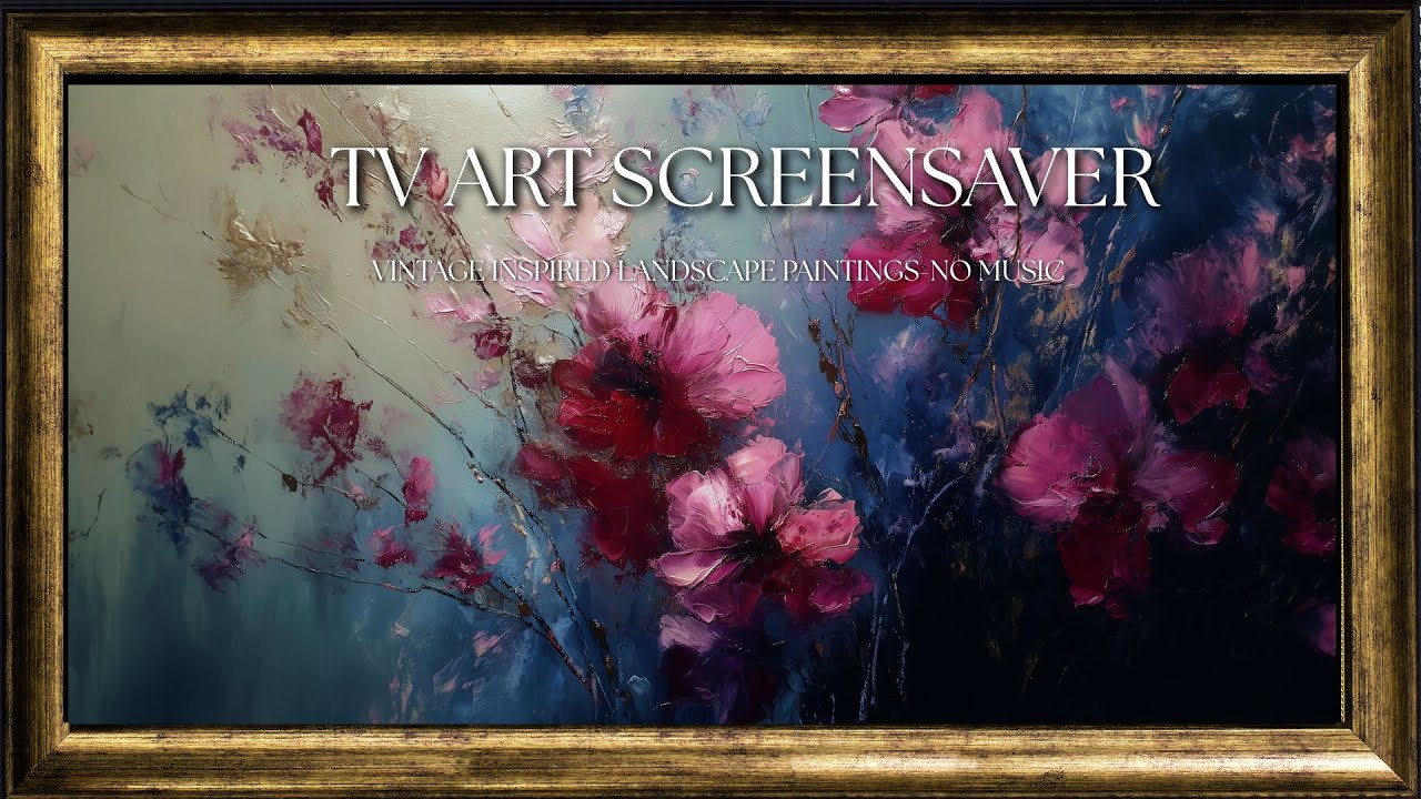 Framed digital art Flower Wall Art  Floral Décor