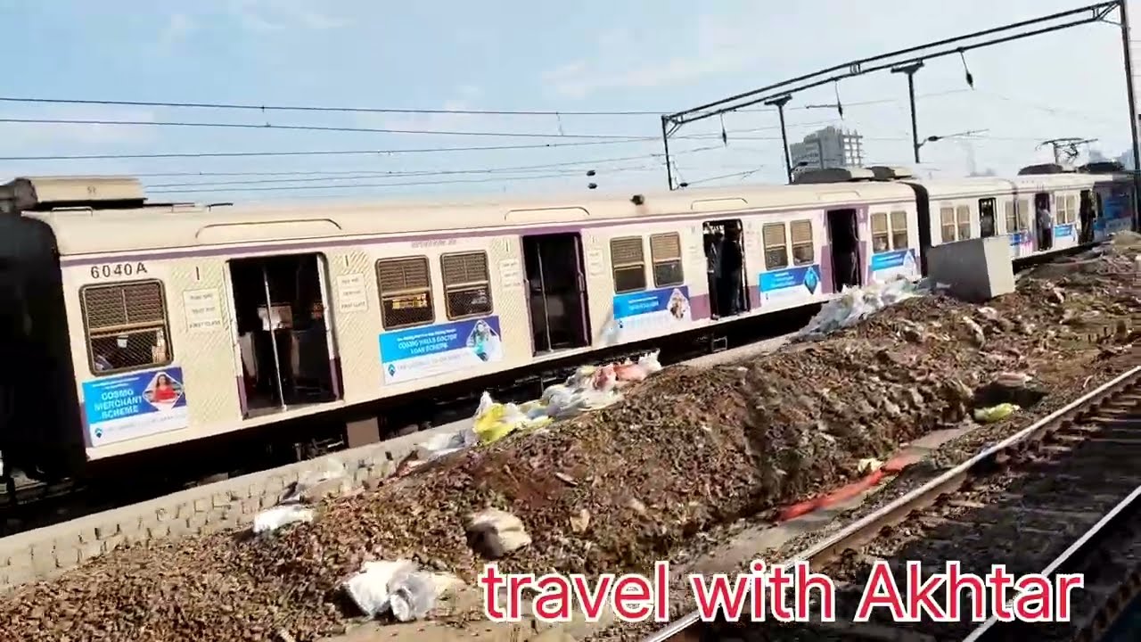 Santacruz to bandra local train journey #travelwithakhtar 