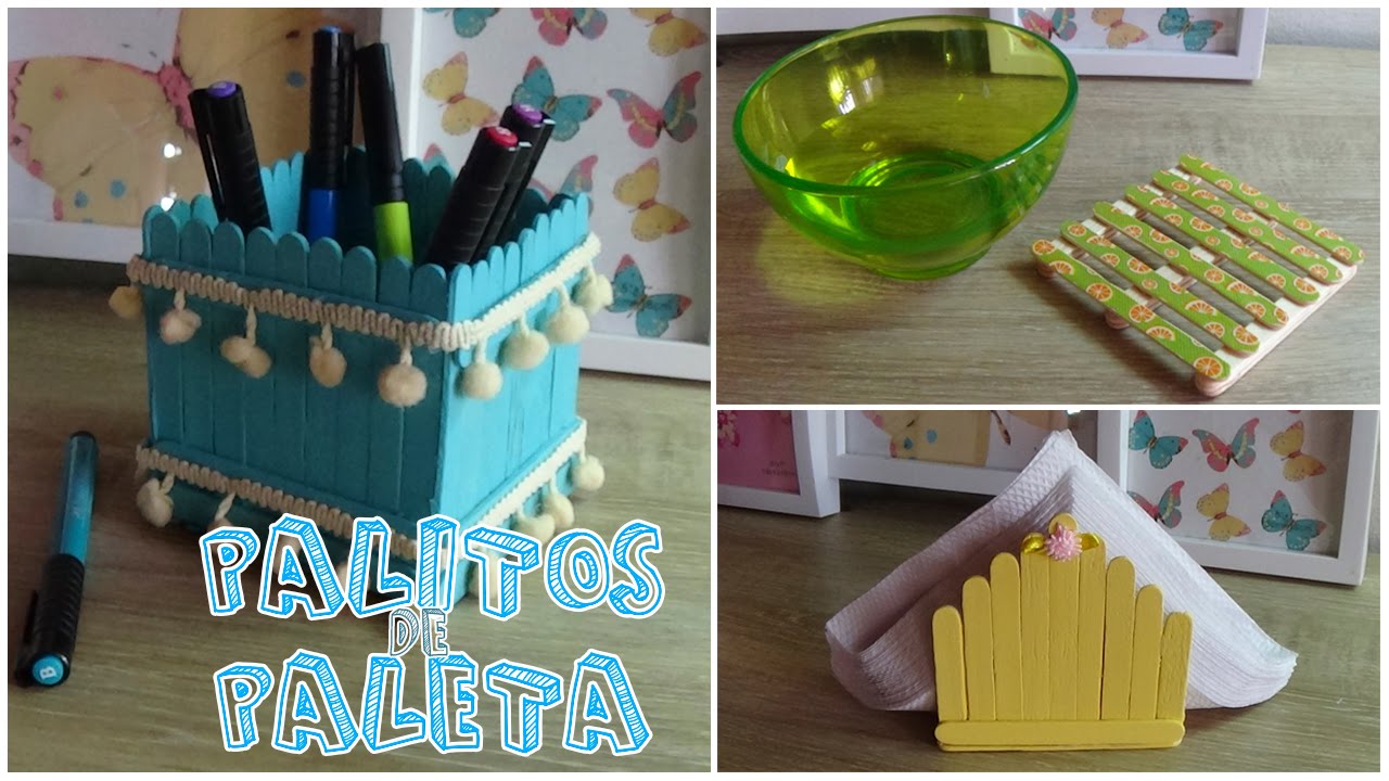 Manualidades con palitos de paleta│Candy Bu