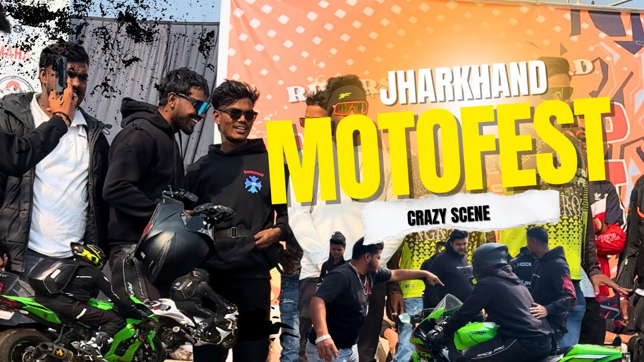 JMF 2.O Jharkhand motofest pe hua tabahi walla scene | 50+superbikes Dhanbad meet-up #jmf #motofest 