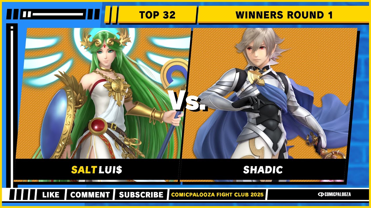 Comicpalooza 2025 — Топ 32 — Lui$ (Palutena) VS SHADIC (Corrin) — Super Smash Bros. Ultimate — SSBU