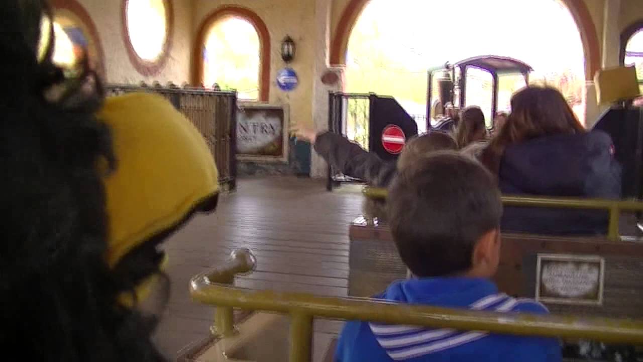 Having some fun on the rides at crealy adventure park