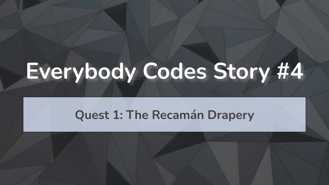 Everybody Codes S4Q4: Драпировка Рекамана