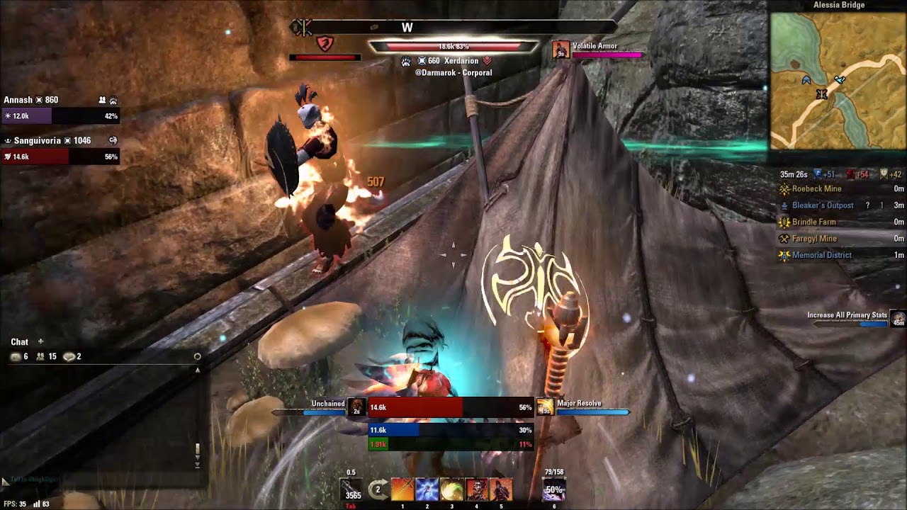 ESO PVP Magicka Dragonknight SB + Destro test
