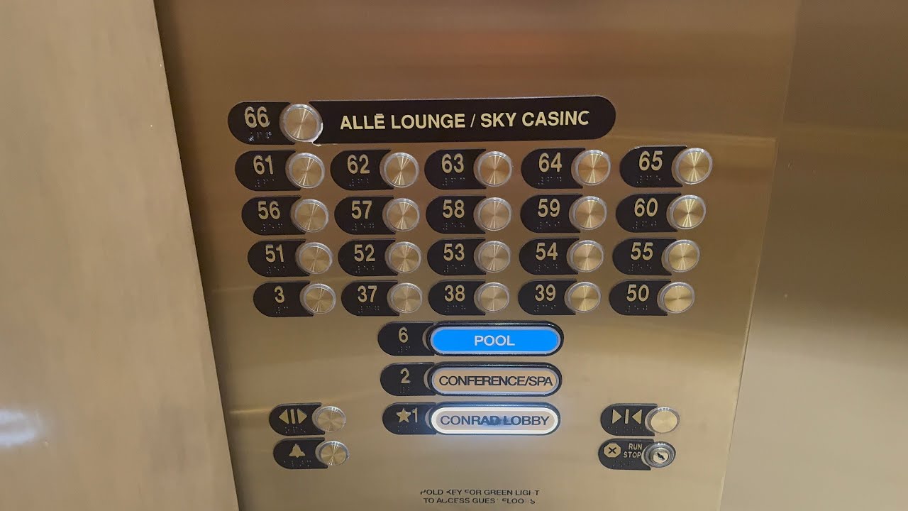 OTIS SkyRise Elevators- Conrad by Hilton- Resorts World- Las Vegas, NV, USA