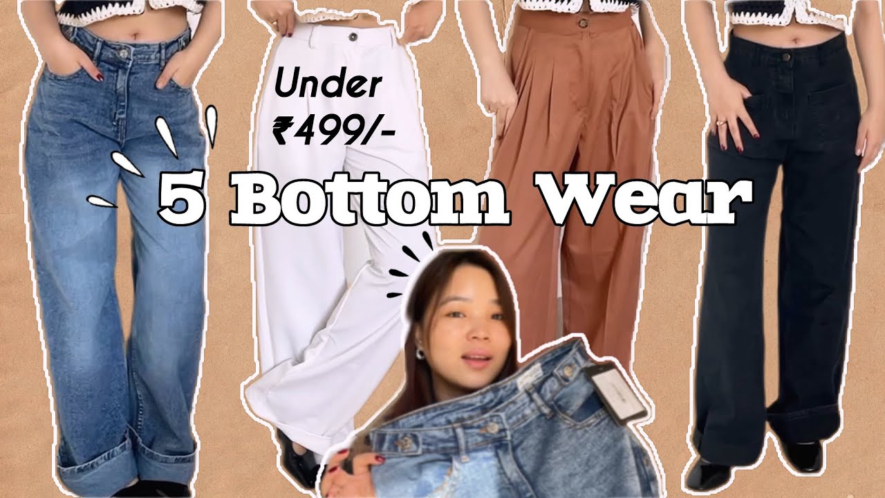 5 Bottom Wear under ₹499/-‼️ | affordable & quality 💯