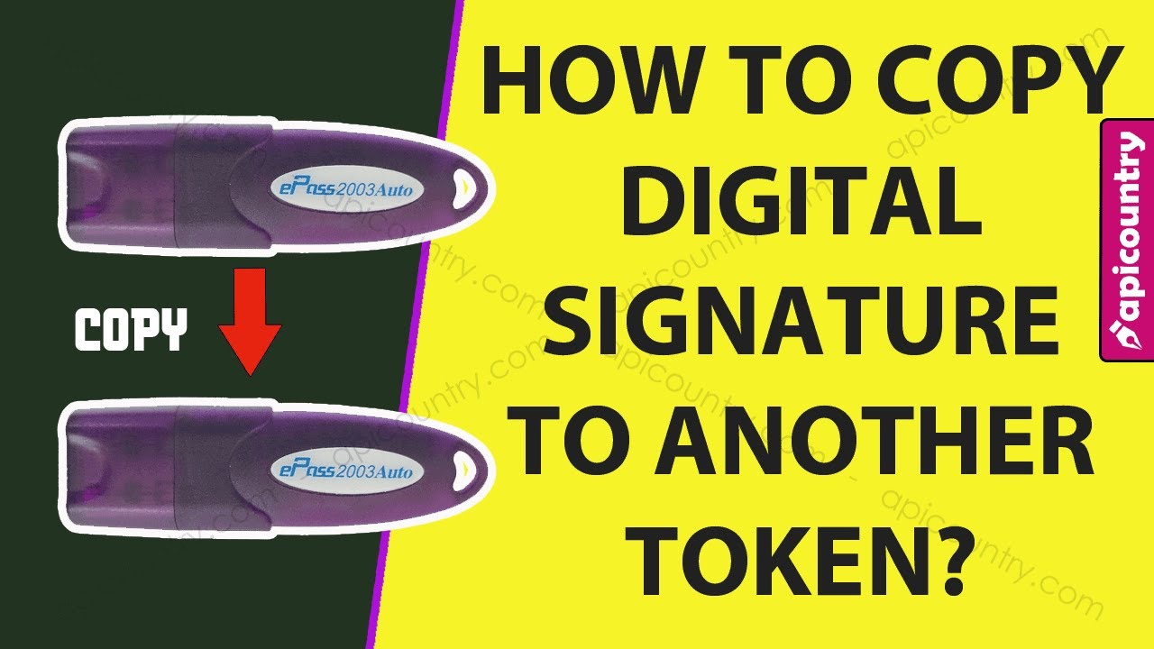 Copy Digital Signature Certificate One Token To Another 📄📋!! Check out now!!