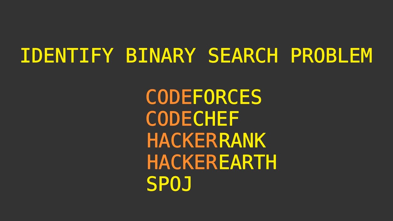 Competitive programming tutorial | SOLVE EVERY BINARY SEARCH PROBLEM USING THIS!!!