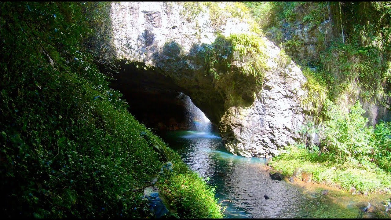 Camp by a Fresh Water River & Exploring the Natural Bridge