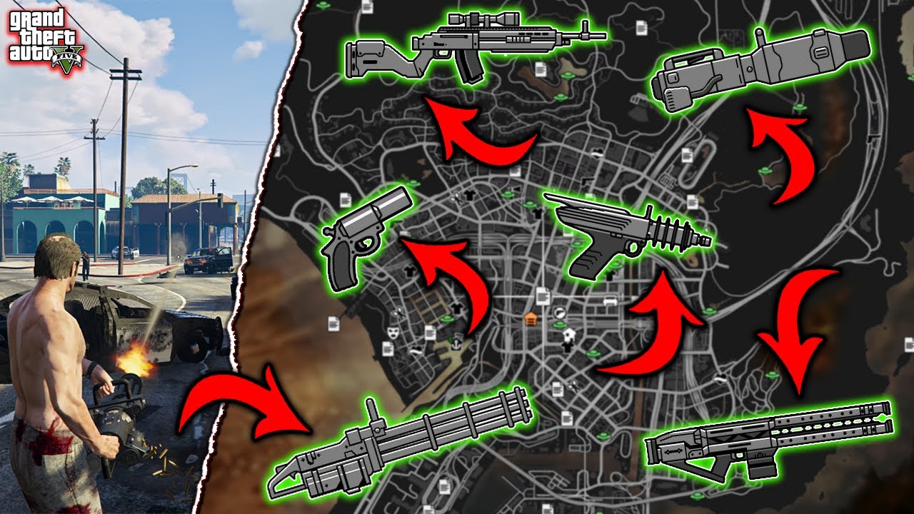 GTA 5 – All Weapon Spawn Locations You Must Know (Story Mode | Free Weapons)