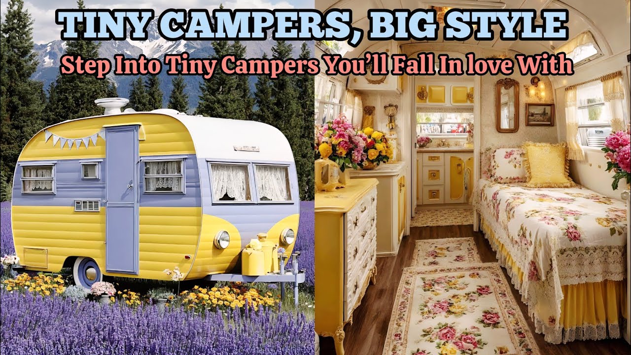 TINY CAMPER, BIG STYLE 🌼 How to Decorate a Tiny Camper | Cottagecore & Shabby Chic Inspiration