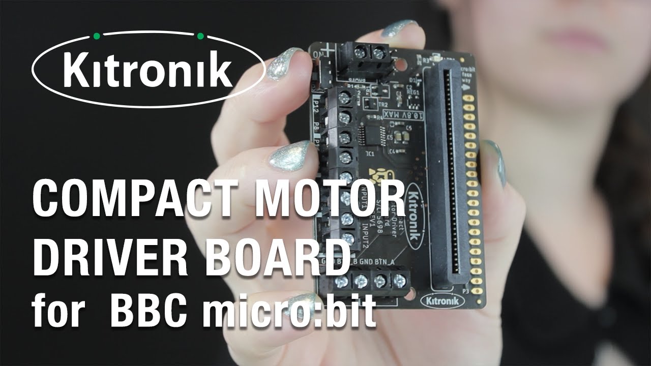 Compact Motor Driver Board for BBC micro:bit - by Kitronik