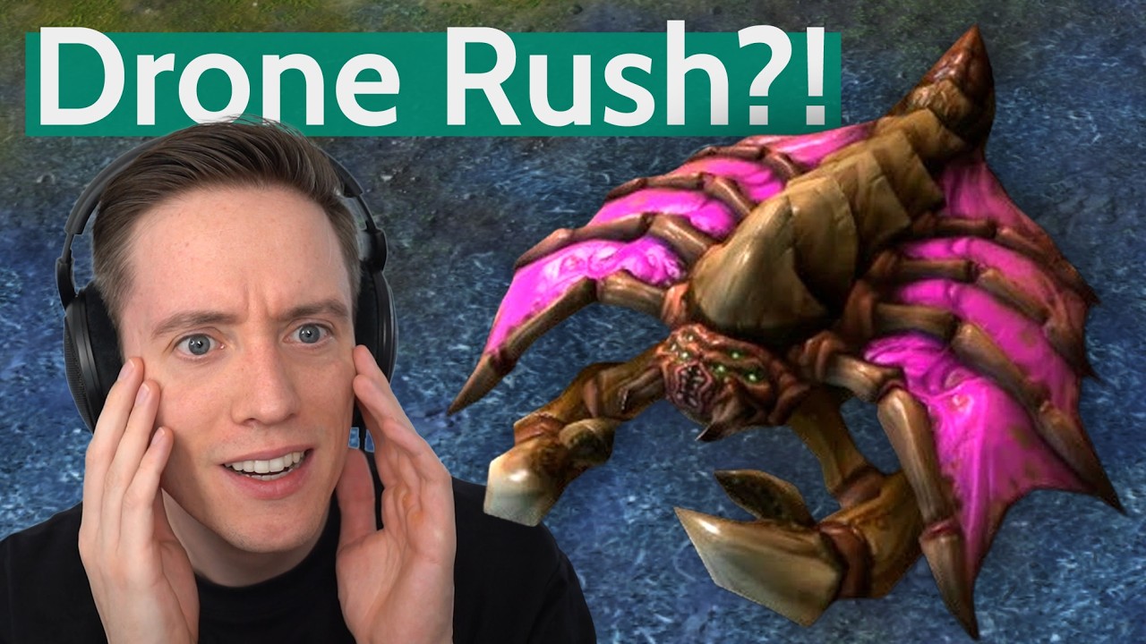 Lambo DRONE RUSHES the #1 Protoss! (vs herO)